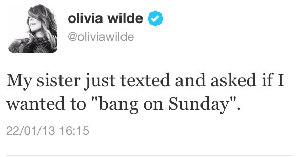 agentlehobbit:  Ladies and gentlemen… I present to you: Olivia Wilde 
