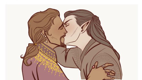 videntefernandez:Vax breaking up with Gilmore lol [ID: two drawings of Gilmore and Vax. Gilmore is a