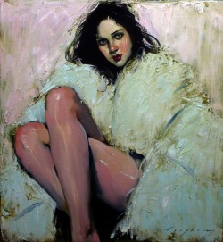 tierradentro:  “White Feather Boa”, Malcolm Liepke. 