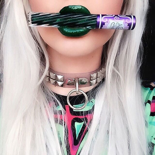 limecrime:  Gloss it up! 🐍💕 @eurekahasani rocking #HOLLYGRAM.  Get your Carousel