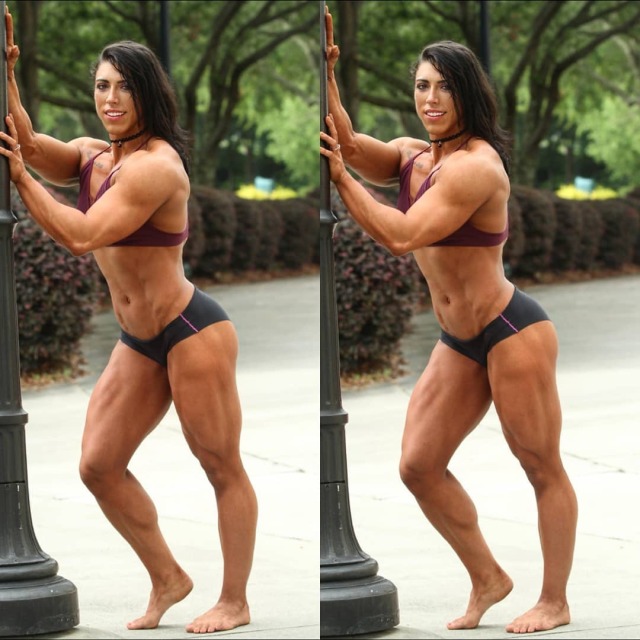 hugefbb:Shannon SeeleyIt wasn’t until 2014 that Shannon discovered bodybuilding when she decided to beat her bulimia and has since gone on to win four out of the eight competitions she has entered. With a healthy weight of 160lbs, she can now deadli