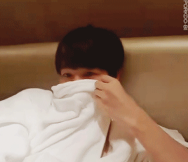 porkdo-bi:  BBH gifs 13/50: cute beansprout in his robe… 