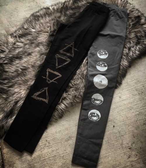 Elemental leggings coming tonight! Printed on the front with an antique bronze water based ink. MOON