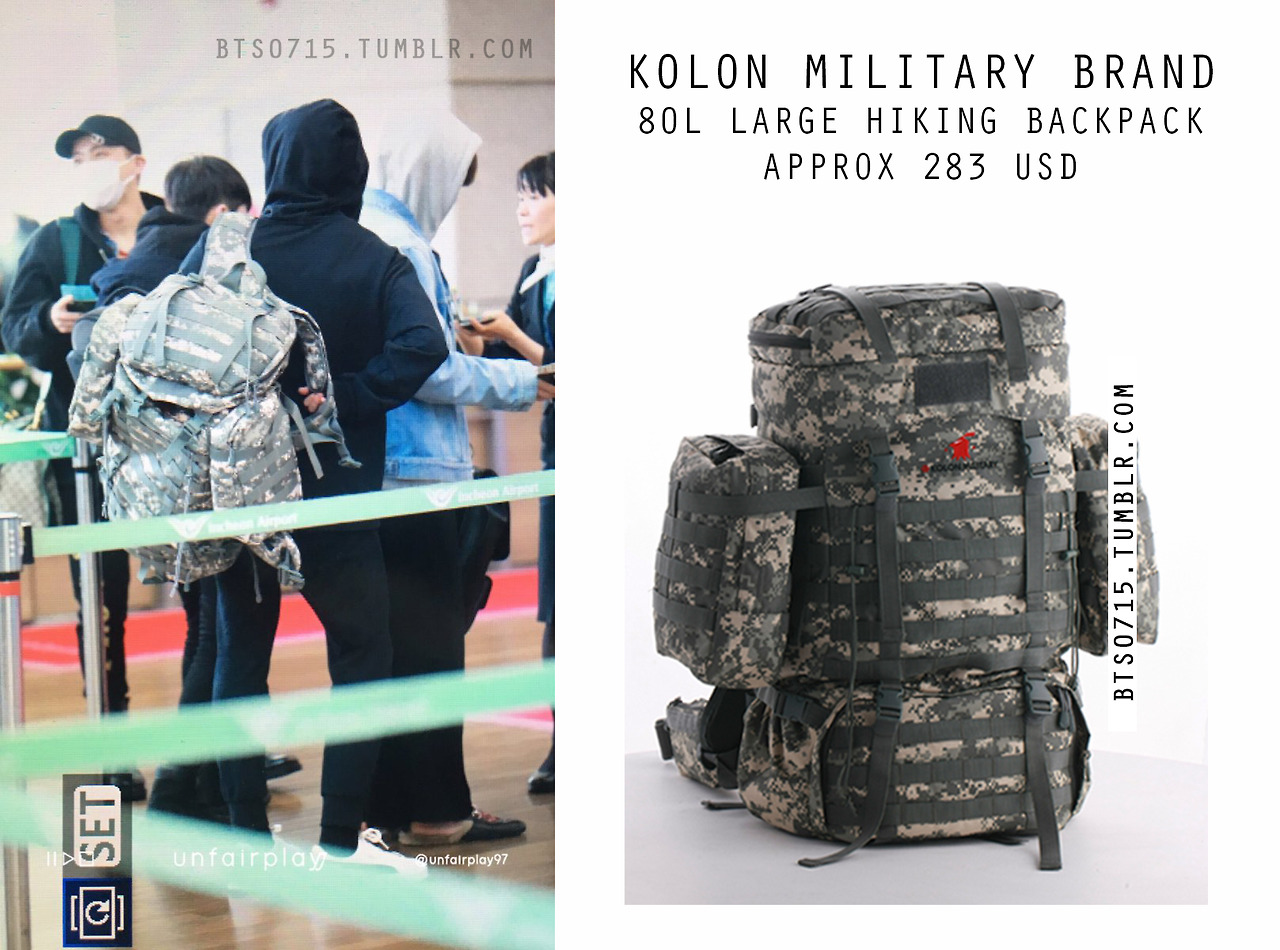 BTS FASHION/STYLE FINDER — 170309  JUNGKOOK : KOLON MILITARY BRAND - 80l