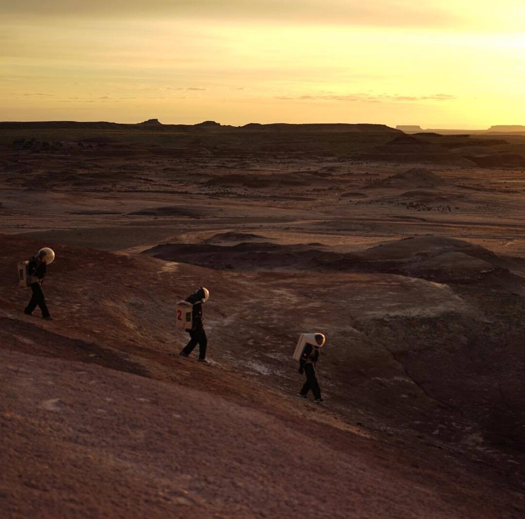 coffeentrees:  Mars society, Utah: Early morning exploratory mission for Crew 169