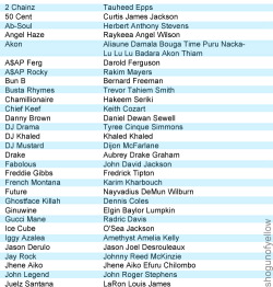 govt names of rappers