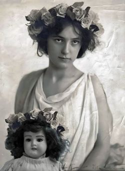 Hazedolly:turn-Of-The-Century “It Girl” Evelyn Nesbit, Posing With With Bisque