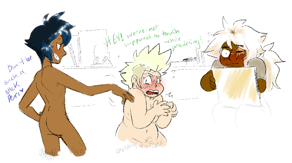 I saw the bit Tat posted and I just had to doodle this real quick lmao