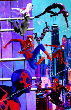 herochan:  Spidermen Swinging in ChicagoCreated by Sean Anderson 