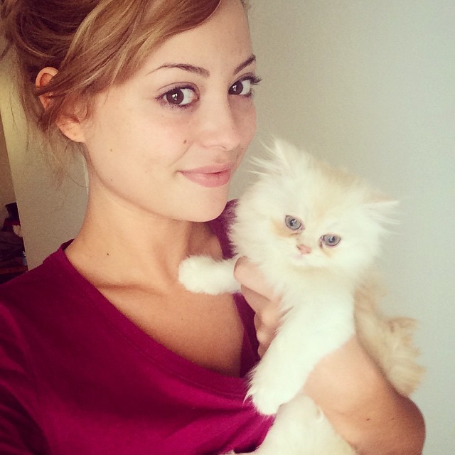 megan-medellin:Larry Bird and momma 💞#nomakeupselfie #kitten #cat #cute #adorable