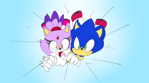 Sonaze Week Day 5: HeadcanonOn adventures, Sonic will skydive with Blaze to help her get over her fe