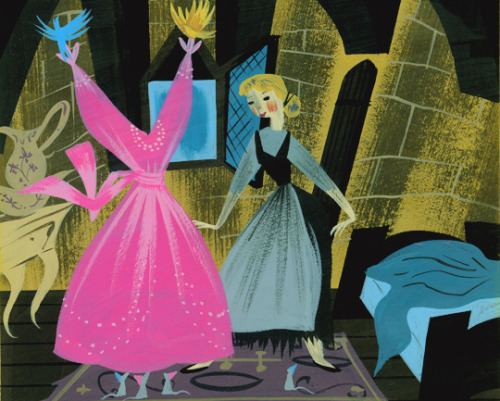 vintagegal:Concept art  by Mary Blair for Disney’s Cinderella (1950)