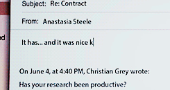 50shades: Ana + putting Christian in his place i.e. being the headstrong woman she