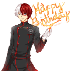 reishichi: Happy Birthday, @kitanoko !I actually planned on drawing something else as a gift, but after seeing that post where I think you mentioned Todoroki in Kanda’s outfit, I was like… “I actually want to try that out!”So yeah! Thanks for