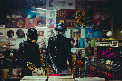 daftpunkhq:Daft Punk at Artform Studio, L.A. Photo by Nabil Elderkin with Warren Fu