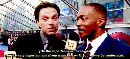 buckypupbarnes:Since you insist, I’ll take arm, thighs and the whole thing!(｡♥‿♥ ｡)