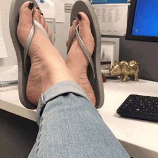 footinmouth: Sometimes, there’s flip flops…