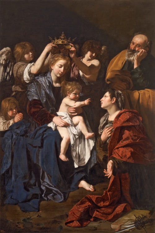 Holy Family with Saint Catherine, by Bartolomeo Cavarozzi, Museo Nacional del Prado, Madrid.