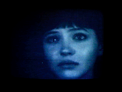 shihlun: Television monitor showing the lo-fi version of Anna Karina’s crying scene in Jean-Luc Godard’s film Vivre sa vie. https://painted-face.com/