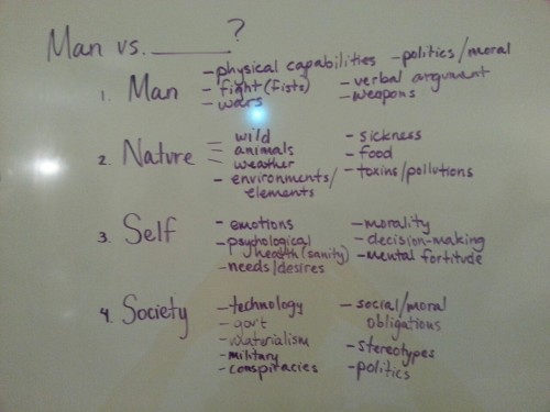 Conflicts, according to fourth period.