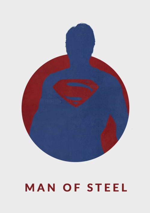 Minimal MAN OF STEEL poster