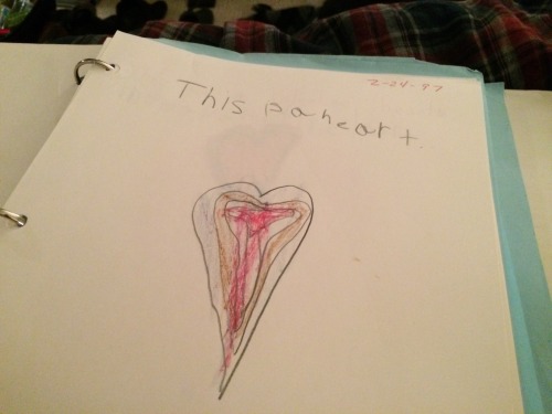 Found this while flipping thru my kindergarten notebook&hellip;apparently my five-year-old self was 