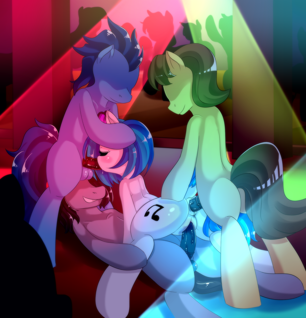 Gangbang Vinyl Scratch!Commission for Spencercool1 - Member of Deviantart