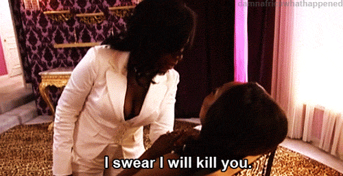 dirtylittledamsel:  me @ myself when my dumb ass decides to do some research in the middle of watching a show and come across a huge ass spoiler 
