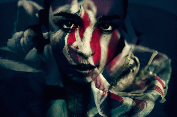 asylum-art:  Peetic Double Exposure of Flowers by Lara Kiosses The artist Lara Kiosses