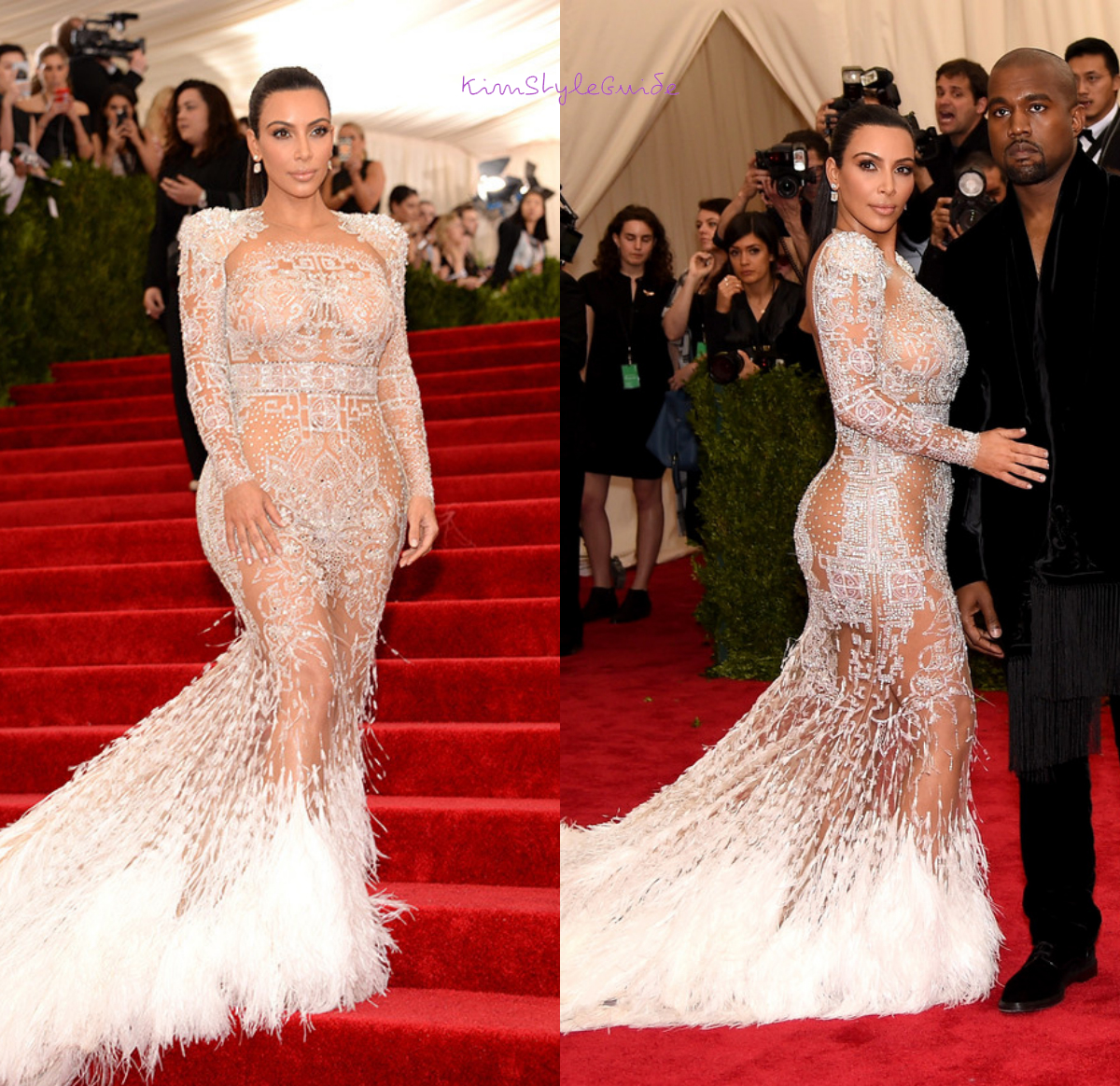 kimstyleguide:  Kim Kardashian at the 2015 Met Ball in NYC (May.4) wearing a Peter