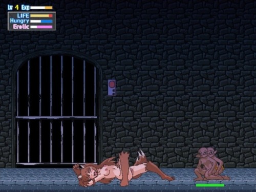 beastflygamimg:  Wolfs dungeon is a side scrolling beat em up with a high difficult level. But you get rewarded with some hot hentai action for getting into it and getting better. The graphics may not be as high polished as in other games but that doesnt