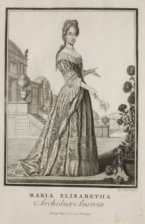Christoph Weigel after Caspar Luyken, 1703Holy Roman Empress Eleonora Magdalena Theresia, Archduches