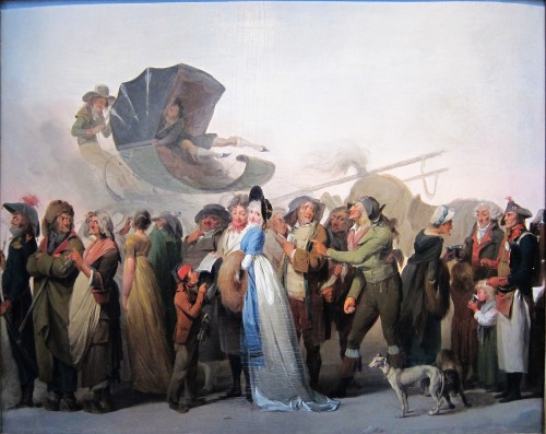 Incroyables on parade by Louis Leopold Boilly,1797