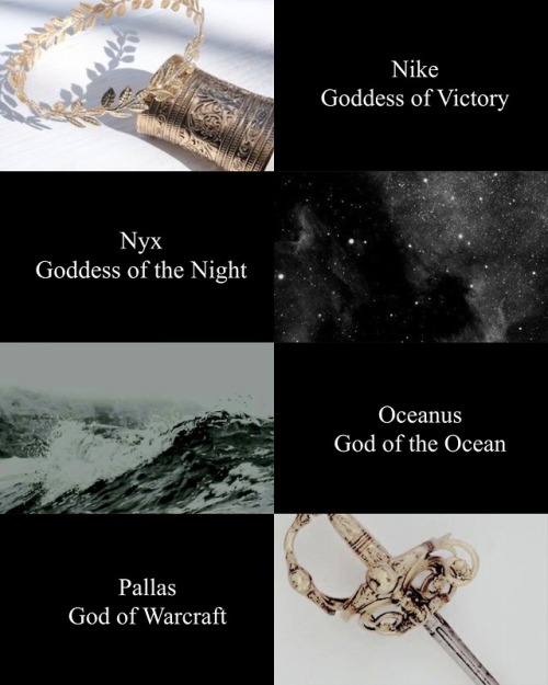 hardcore-aesthetics:Greek Gods and Goddesses (N-Z)