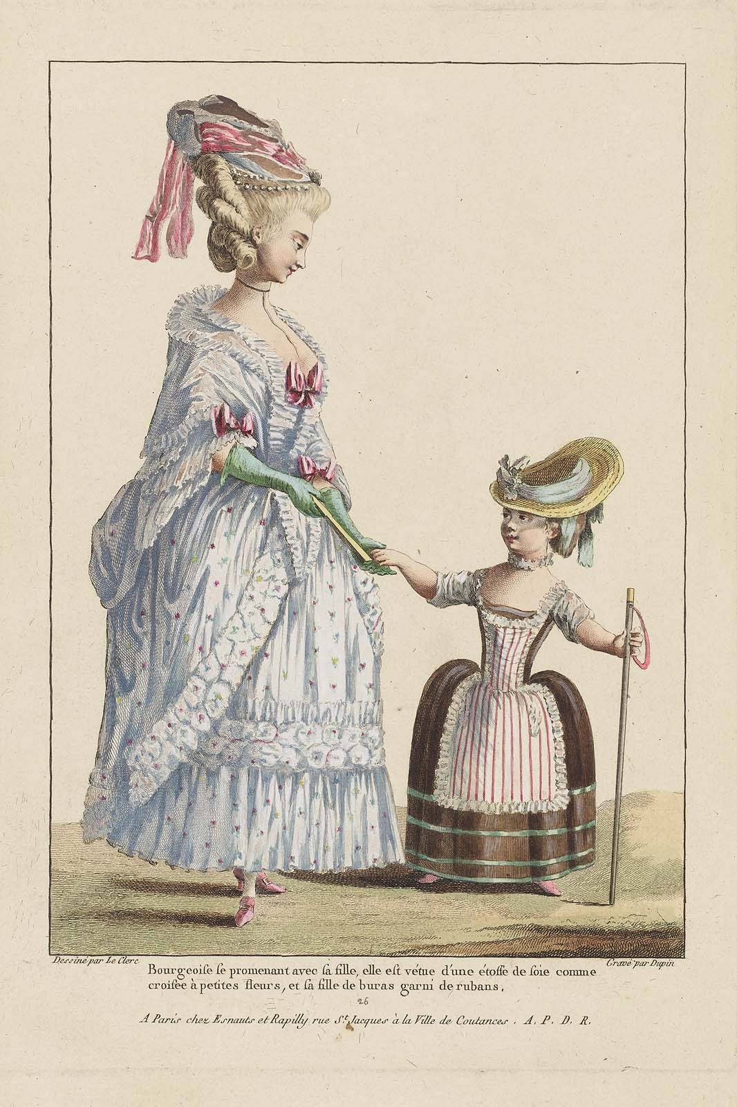French Fashions of 1778 (click to enlarge. Each fashion plate has a ...