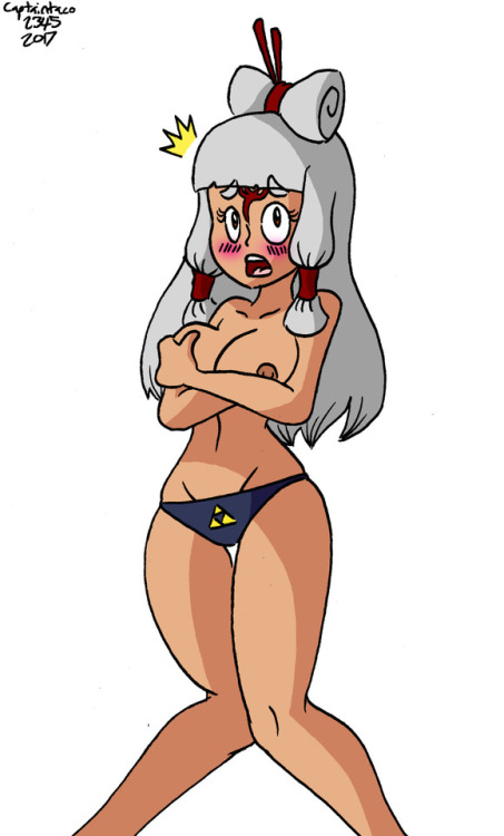 Paya getting startled while she’s getting dressed. 