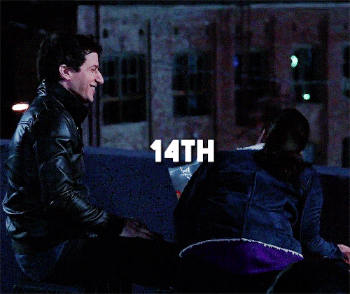 nessa007:“January 14th, 2014. Detectives Peralta and Santiago conducted survaillance from a rooftop 