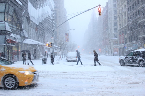 NYC Blizzard, 23 January 2016. 