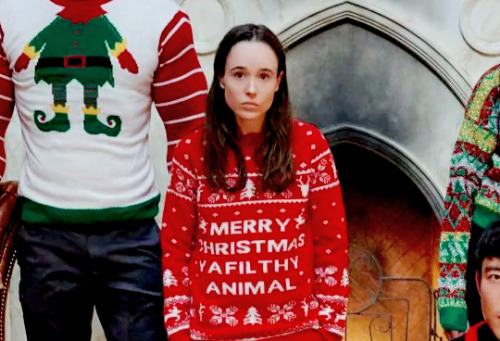 ellenpagedaily: umbrellaacad: from our dysfunctional family to yours, happy holidays!