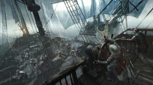 gamefreaksnz:  Assassin’s Creed IV: Black Flag E3 2013 trailers, demo footage, screenshots  Ubisoft has released new trailers with a bunch of gameplay footage from their upcoming Assassin’s Creed sequel.