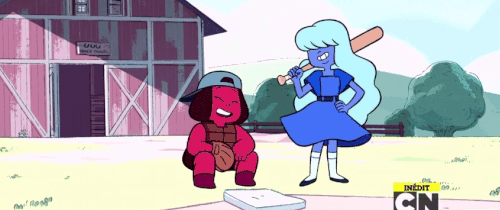 eleanors-park:  Ruby and Sapphire in Hit the DiamondPlease don’t repost/use without
