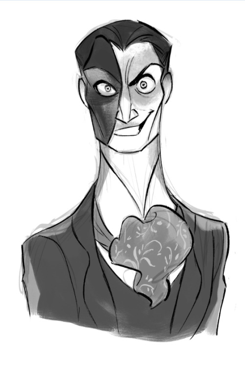 raddymaddy:  celine-kim:  PHANTOM OF THE OPERA #3 PROCESS SKETCHES: PHANTOM I probably have done mor
