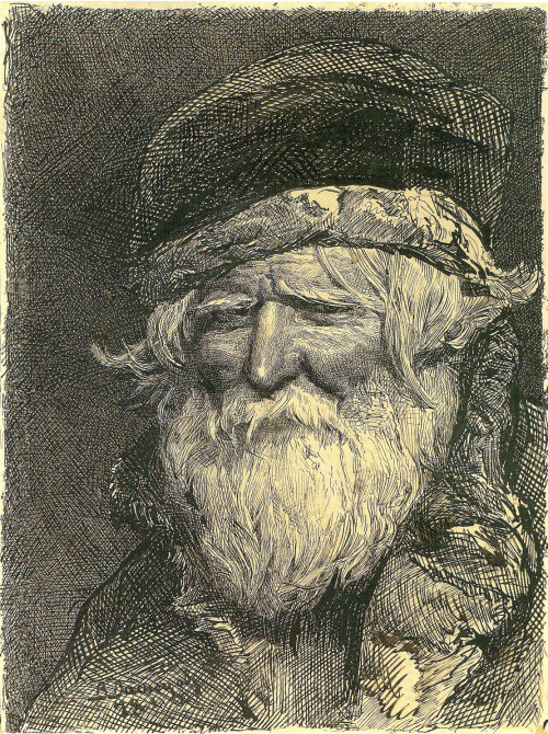 Голова крестьянина, 1878 г., Виктор Васнецов The head of the peasant, 1878, Viktor Vasnetsov