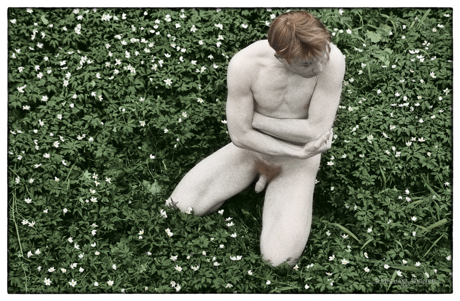 michael-bidner:waiting for spring… handcolored print, 1990 by Michael Bidner