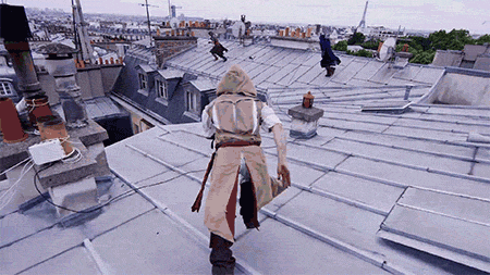 ikantenggelem:  Assassin’s Creed Unity Meets Parkour in Real Life -video- 