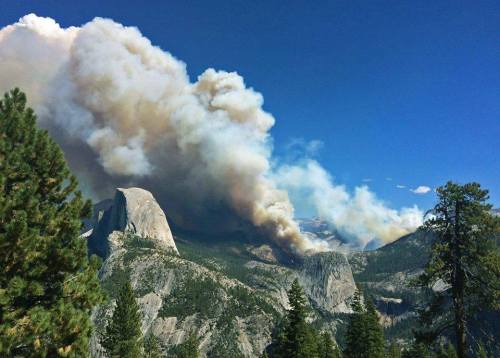 YOSEMITE FIRES We love featuring beautiful photos of Yosemite, but not these.These are photos from a