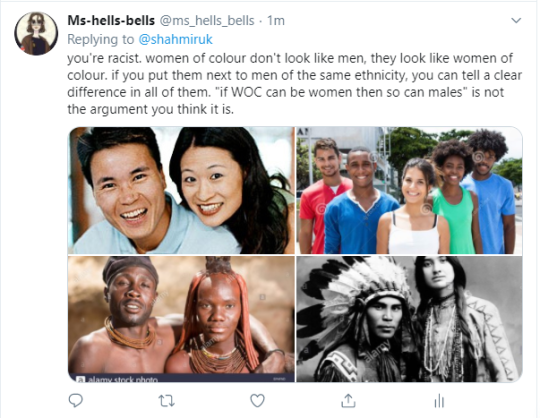 radfemblack:kikshamer:  misandristmoira:ms-hells-bells:ms-hells-bells: kill men     TRAs stop being racist for FIVE GODDAMN SECONDS challenge    In what world does this dumb racist pseudo woke motherfucker live that white women don’t have those features