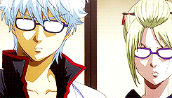 notthepajamas:    GINTAMA: favourite relationships → [Gintoki + Tsukuyo] ↳ T: So if you lose, you also take something off. Like your skin.   G: Lady, look up the word “fair” in the dictionary and circle it!  