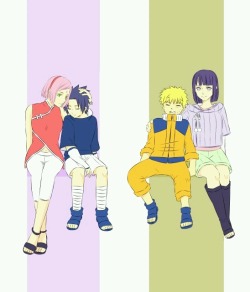 uchi-saku:  NARUTO  by  氷月Reposted with permission ! 