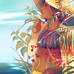 synnesai:  summer time gals   ★patreon